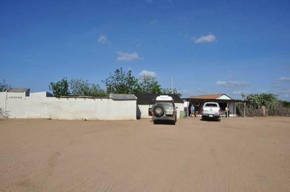 Rancho onde almoçamos, no meio do deserto de La Guajira, na Colômbia
